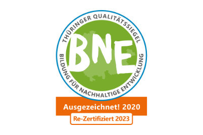 Logo der Auszeichnung Thüringer Qualitätssiegel Bildung für nachhaltige Entwicklung