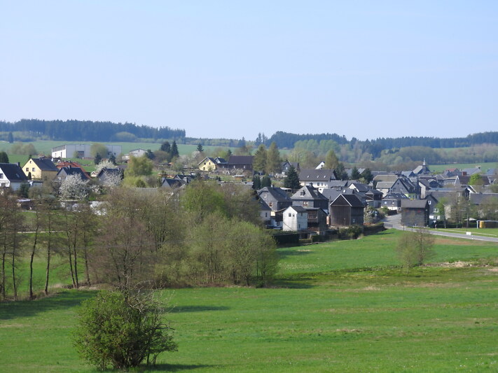 Ein Dorf zwischen Wiesen und Wäldern