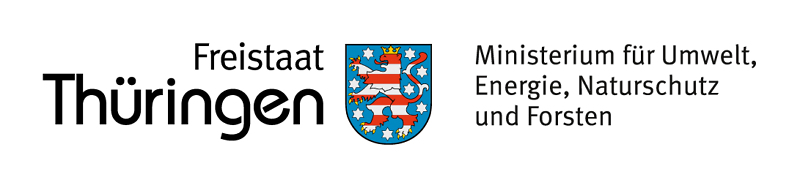 Logo des Thüringer Ministeriums für Umwelt, Energie, Naturschutz und Forsten.